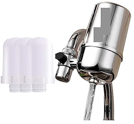 Osmoseanlage Trinkwasser, Küchenarmatur-Wasserfilter, Trinksystem-Reinigungs-Haushaltshahn, alkalisches Wasser-Keramikkartusche (F-102-3E),Wasserfilter
