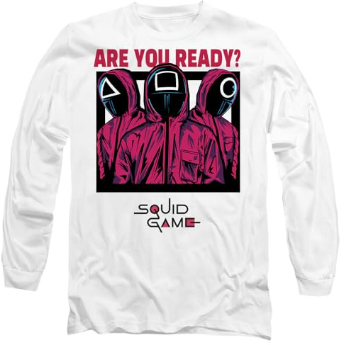 Squid Game Guards are You Ready Comic Unisex Long Sleeve T Shirt