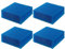 GERUI 88101 Kompatibel Fine Filterschwamm Fein für Juwel Bioflow 6.0/ L/Standard/H (4)