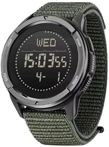 Digitale LED-Uhr North Edge Alps Kompass Carbon Stoppuhr Militär