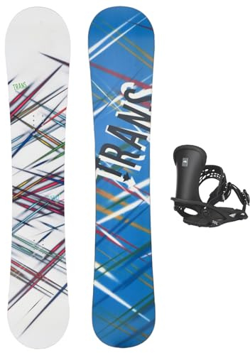 Trans Set Snowboard Style Weiss 152cm mit Pipe Bindung M Sale
