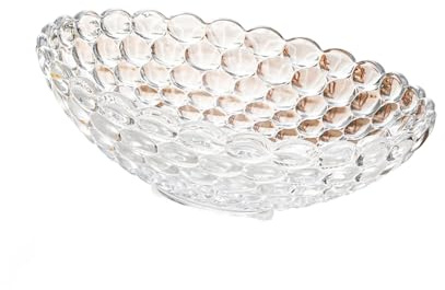 jojnsha Bol à fruits en verre robuste de grande capacité, idéal pour les fêtes, la décoration de la maison et les collations