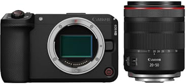 Canon EOS R6 V Mirrorless Compact Camera + RF 20-50MM F4L IS USM PZ Lens | Vlogging Kit with 7K Raw Video, Image Stabilisation & Open Gate Recording | Compatible with Canon RF Lenses