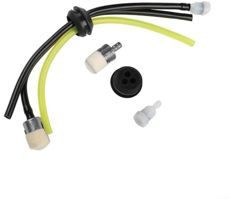 Kit de línea de combustible para desbrozadora con juego de sello de tanque de gasolina, conjunto de 3 filtros de manguera para tubo de combustible de 18 mm y 20 mm, ventilación de retorno de succión