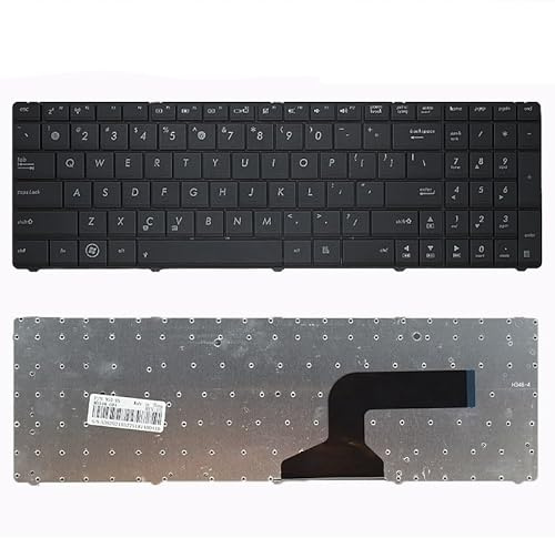 ZHAOWOZ Tastiera per Laptop per ASUS N61J N61V A53S K53S K52D K52J X53S N53 X55V X54H A52 N53SV K55DR(Big Keys)