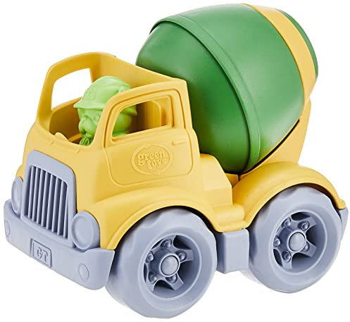 Green Toys 8601263 Betonmischer, Baufahrzeug, Spielfahrzeug für Kinder ab 24 Monaten