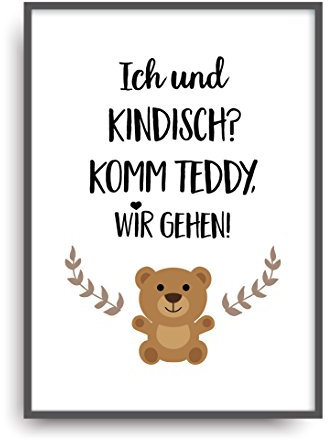 ALEMARG Fine Art Kunstdruck KINDISCH Poster Print Plakat Moderne Vintage Deko Bild ungerahmt DIN A4 Geschenk