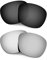 HKUCO Mens Replacement Lenses For Oakley Enduro Black/Titanium Sunglasses