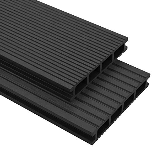 vidaXL WPC Terrassendielen 10m² 4m 25mm Komplettbausatz Komplettset Holz Diele