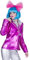 Disco Fever Jacke für Damen - Pink Gr. 44/46