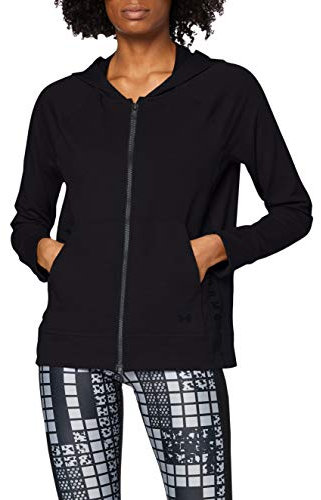 Under Armour UNDKU Women Featherweight Fleece FZ Warm-up Top - Black//Jet Gray (001), LG