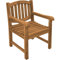 Teako Design Gartenstuhl Bergamo Teak Massivholz Wetterfest robust Terrassenstuhl Teakholz Holzstuhl Balkonstuhl