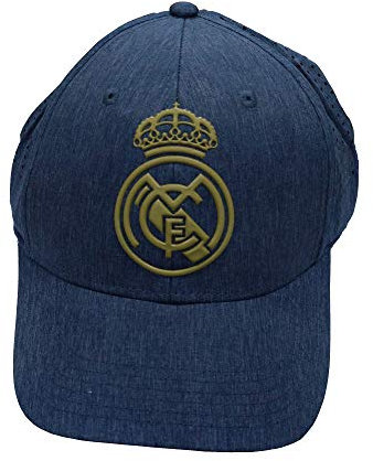 Real Madrid FC Rm3go20, Gorra Azul/oro Acero Con Rejilla Adulto, Ajustable Vaquero 2019 2020 Unisex, Talla Única