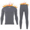 Herobiker Thermo-Unterwäsche-Set für Herren, Ski- und Winterunterwäsche, mit Fleece gefüttert - - X-Groß