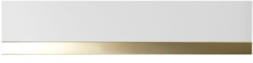 Küppersbusch CSV 6800.0 Vakuumierschublade + ZV 8022 Glasfront Weiß + Designleiste Gold