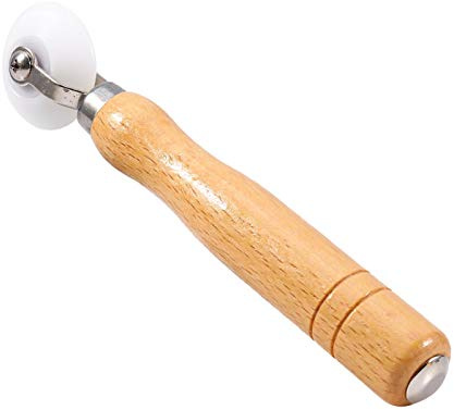 4cm Andrückwalze Rollen Eckennaht Tapetenrolle Intern Extern Tapetenrolle Holzgriff DIY Werkzeug zum Knacken und Kantenverziehen mit ergonomischem Holzgriff