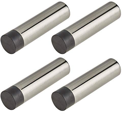 Door Stop | Wall or Skirting Mounted | Satin Stainless Steel | 78mm Projection | Concealed Fixing | Pack of 4