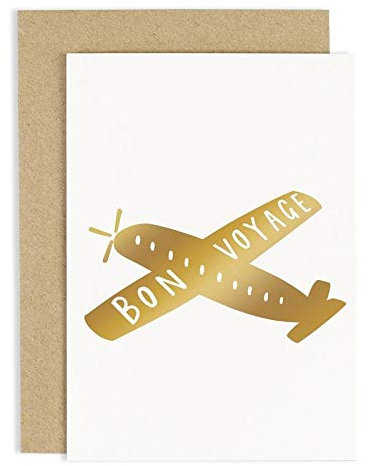 Bon Voyage Flugzeugkarte