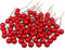 200 Piezas Fruta Roja Navideña Baya roja navideña Artificial Baya de Acebo Artificial para la decoración del hogar del Banquete de Boda de la Guirnalda de la Navidad del árbol de Navidad