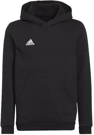 adidas Unisex niños Entrada 22 Sweat Hoodie, Black, 11-12 Years