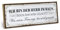 ARTFAVES® Wandbild Holzschild mit Spruch - ICH BIN DER HERR IM HAUS - Türschild Retro Vintage Deko Bild Geschenk - witzige Sprüche, Männer Frauen, Ehe