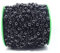 Egurs 60m/Rollen Perlengirlande Perlenband Perlenkette Dekoschnur aus Perlen Hochzeit Dekoration Perlen Girlande für Partydeko Geburtstag Taufe Tisch Deko DIY Handwerk Weihnachten Schwarz 60m/roll