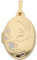 Damen Gold Schmuck 333 Gold Medaillon Anhänger
