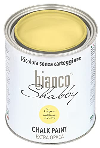CHALK PAINT Crema Italiana (2023) per Mobili e Pareti - Pittura Shabby Chic Vintage EXTRA OPACA (1 Litro)