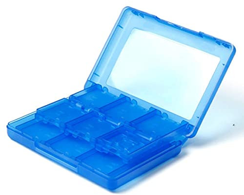 Praktische und praktische 28 in 1 Game Card-Aufbewahrungsbox für NDS, NDSI, NDSILL, 2DS, 3DS, 3DSLL / XL (Blau) Nützlich und professionell