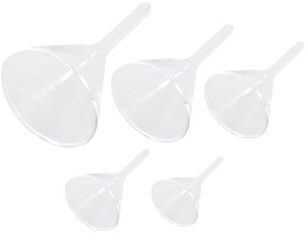 TOPPERFUN 5st Glastrichter Trichter Zu Mini-trichter Aus Glas Küche Filter Trichter Chemie Trichter Tropftrichter Großer Buchner-trichter Weinstein Medionic Rauchtöpfe Fallen Lassen Flüssig