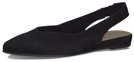 Tamaris Damen Klassische Ballerinas, Frauen Flats,Comfort Lining,TOUCHit-Fußbett,Slip-ons,klassisch elegant,Ballerinen,Black,41 EU