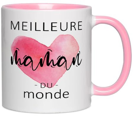 Fatbaby Idee Cadeau Noel Original Céramique Mug Cadeau Anniversaire Femme Personnalisé Meilleure Maman du Monde Tasse Femme Noel
