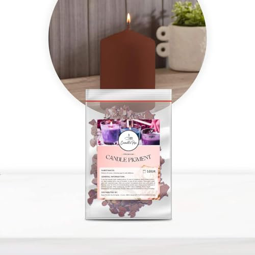 Tintes Resin Pro para Velas, Ceras y Parafinas, Tinte para Velas DIY ColorCandle by CandlePro, ¡Un arcoíris de colores para tu Vela DIY! (marrón)