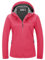 33,000ft Damen Fleece Gefütterte Softshelljacke Wasserdichte Funktionsjacke Fahhradjacke mit Kapuze Winddichte Übergangsjacke Windbreaker zum Radfahren, Wandern Rosa 42