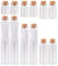 Cheriswelry Lot de 12 mini bouteilles en verre vides de 6 tailles avec bouchon en liège pour messages, loisirs créatifs, décoration, fête de mariage