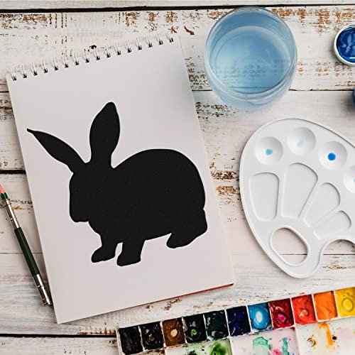 Schablone Hase Tier v15 Design Stencil DIY Airbrush Muster Wandgestaltung Sprühschablone 21 x 21 cm
