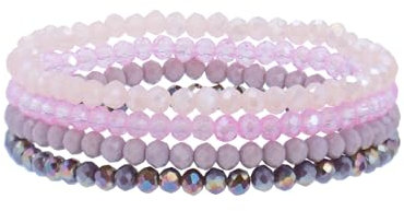 APMGONT Damen Kristall Perlen Armband, Mehrschichtiges Steine Armband, Damen Kristall Perlen Armbänder, Boho Modeschmuck, Paar/Freundschafts/Freundin/Partner Armbänder (9)