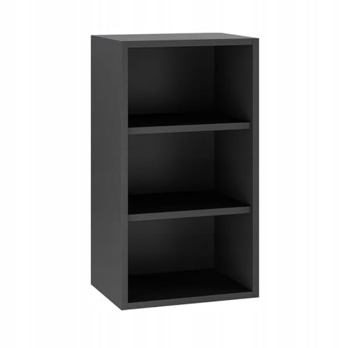 Laclar Küchen Oberschrank 40x72 cm (Schwarz)