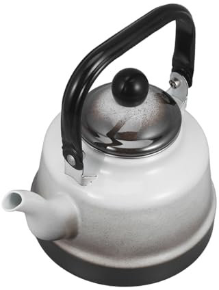 SHOWERORO Enamel Jug Hot Water Pot Small Tea Kettle Water Boiling Kettle Stovetop Tea Kettle Water Heating Kettle Japanese Tea Kettle Stovetop Water Kettle Water Boiler Pour-Over Kettle