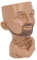 Naroote Face Planters Pots Head, Face Planter Muscular Man Flower Pot Face Flower Pot Head Planter Man Face Succulent Planter with Drainage Hole for Living Room Hallway Outdoor Plants