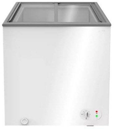 INFINITON Arcon Congelador Industrial FCH-109CC82BEK, 109 Litros, Puerta con diseño Flat door design, Control de temperatura Mecánico, D, Ruedas, Cierre de seguridad con llave