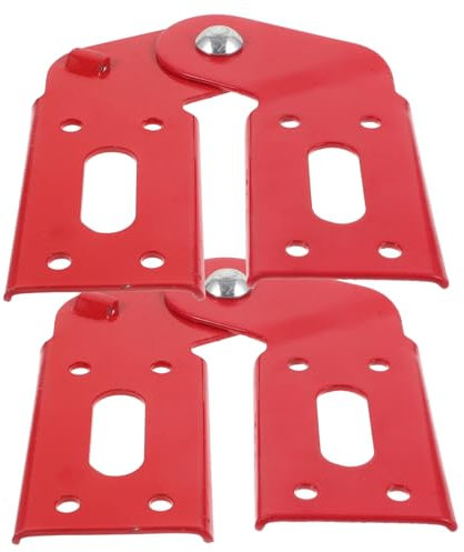 Yardenfun Dachbodentreppenscharnier Aus Eisen 2 Stück Rotes Scharnier Für Klappbare Trittleiter Leitergelenkverbinder Für Reparatur Und Montage