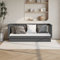 Fasba Tagesbett Sofa Gästebett Sofabett Einzelbett Bett Bettsofa Bettgestell Holzbett Bettrahmen Schlafsofa Grau 90x190cm Massivholz Kiefer