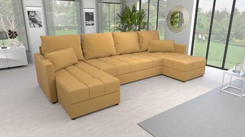 Generisch Sofa Couch Garnitur Sofagarnitur Bella U Kronos 1 mit Schlaffunktion Wohnlandschaft