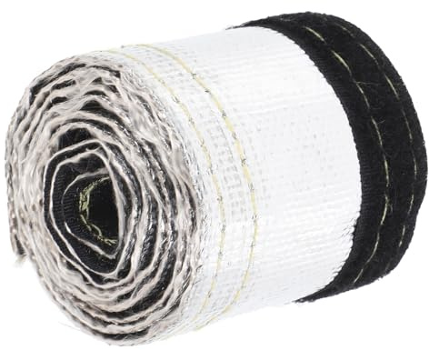 BESPORTBLE Gaine Isolante en Fibre de Verre 10 MM pour Câbles Automobiles Protection Thermique Résistante à la Chaleur Accessoire Auto pour Câbles d'Échappement