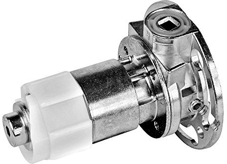 Set: Kurbelgetriebe/Kegelradgetriebe mit einer Übersetzung von 2,6 : 1 - inklusive Kupplungsadapter für Stahlwellen SW 40, geeignet für Links- und Rechtseinbau, von EVEROXX®