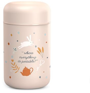 Suavinex - Termo Papillero Para Bebé Acero Inoxidable. Cierre Hermético, 400ml Color Rosa