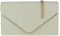 Girly Handbags Faux Suede Clutch Bag Envelope Metallic Frame Women Handbag Ivory