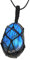 AITELEI Natural Labradorite Crystal Necklace Healing Chakra Pendant with Hand-Woven Rope Labradorite Palm Stone Moonstone Healing Stone Pendant