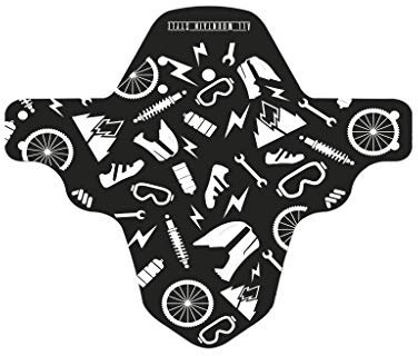 All Mountain Style Garde-Boue Avant Vélo VTT Universelle - Léger et Durable - Protection Contre Boue et Éclaboussures, Joy Ride/White